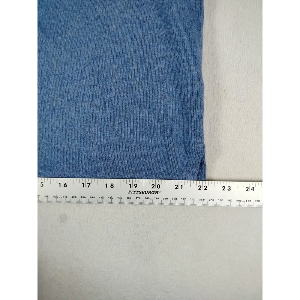 Polo Ralph Lauren Sweater Mens Medium Blue Cotton 1/4 Zip Preppy Pullover Office